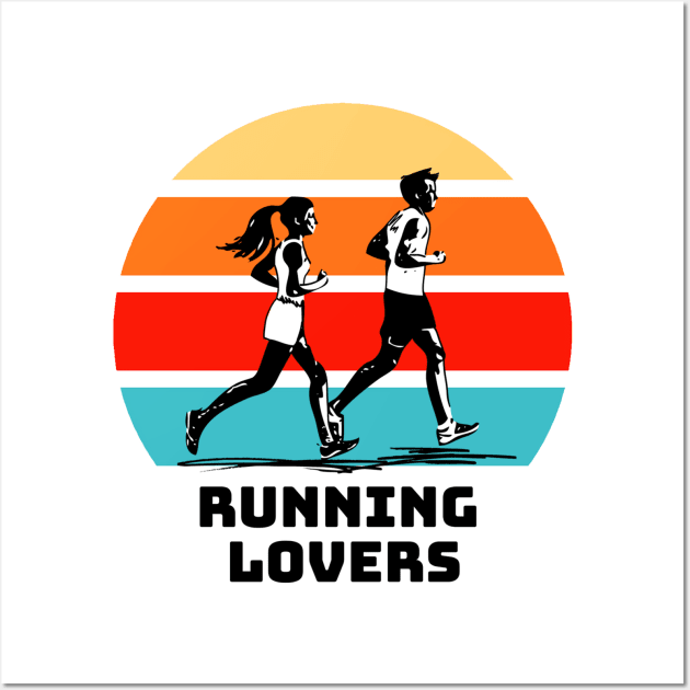 Running lovers Wall Art by HB Shirts